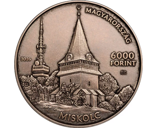 6000 forint, Bükk, Cserehát, Sajó és Hernád összefolyása, megyetérkép, CuNi, 29,50 g, Magyarország, 2026