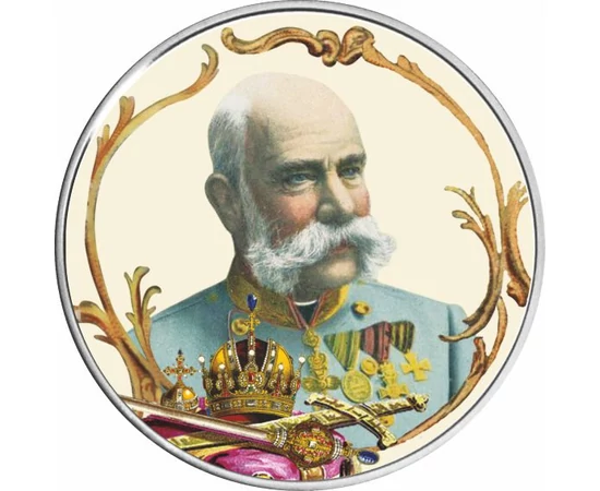 festett 5 korona fantáziaveret, Ferenc József apostoli király, Ag 333 ezüstötvözet,
