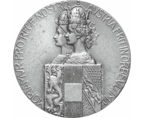 temetési emlékérem utánveret, Ferenc József király halálára - 1916, ezüstözött rézötvözet, Osztrák-Magyar Monarchia