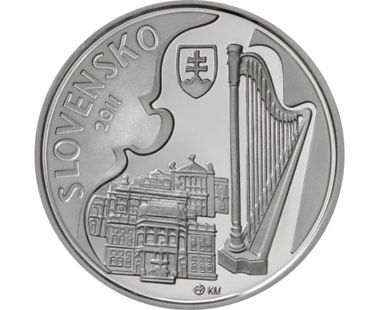 10 euro  Ján Cikker  Ag  bu  2011 Szlovákia
