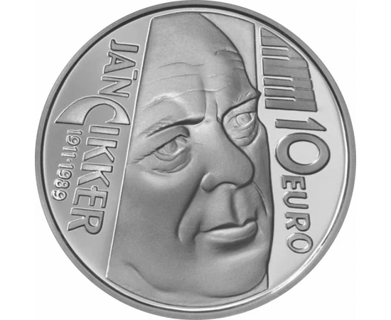 10 euro, Ján Cikker, Ag, bu, 2011 Szlovákia
