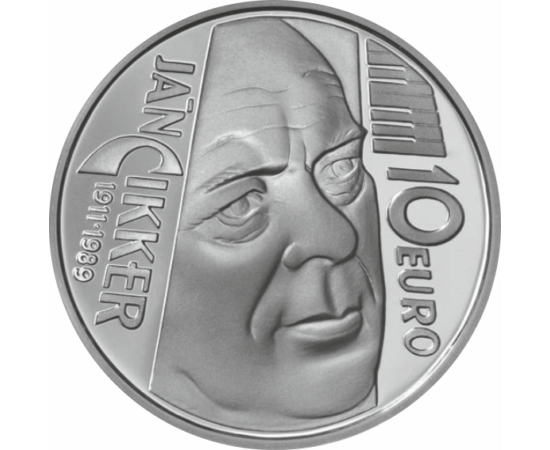 10 euro, Ján Cikker, Ag, bu, 2011 Szlovákia
