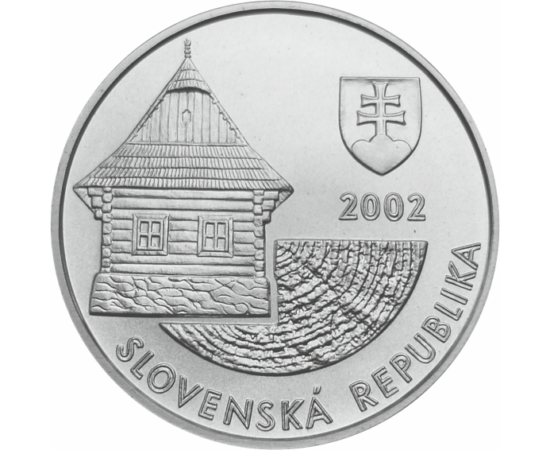200 koron,Vlkolínec fatemplom,UNESCO Szlovákia