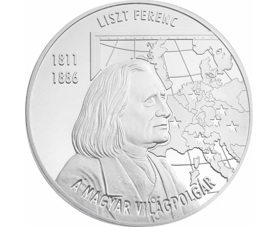 Liszt Ferenc - A magyar világpolgár, ezüstözött érem