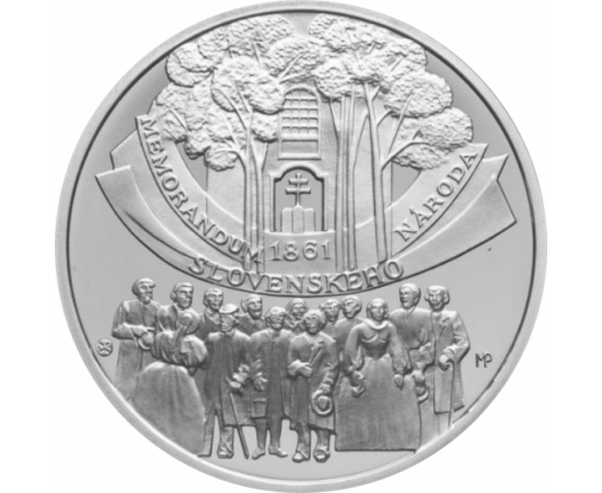 10 euró, Memorandum, ezüst, bu, 2011 Szlovákia