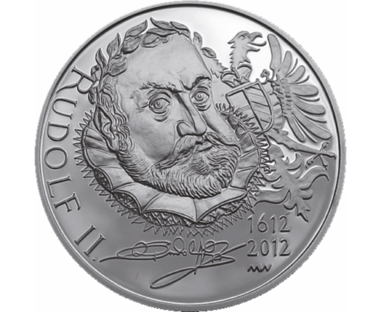 II. Rudolf király, 200 korona, ezüst, Csehország, 2012