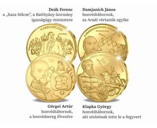 Nemzetünk Nagyjai aranyban