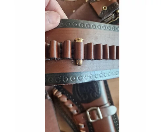 Cowboy fegyvertartó öv, barna