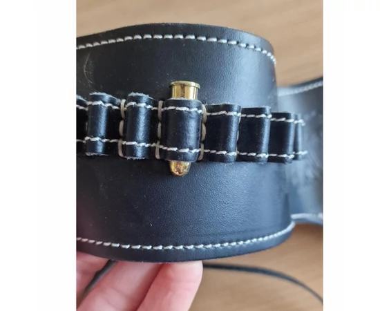 Cowboy fegyvertartó öv, fekete