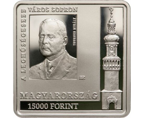 15000 forint, Sopron, ezüst, Magyarország, 2021