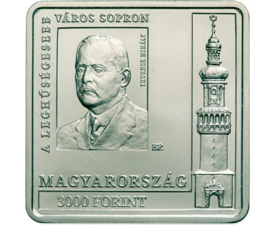 3000 forint, Sopron, réz-nikkel, Magyarország, 2021