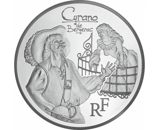 Cyrano de Bergerac, ezüst érme, Franciaország, 2012