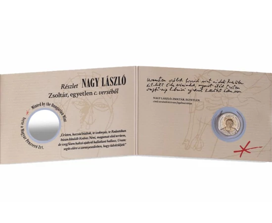 Nagy László, 100 forint emlékpénz, díszcsomagolt, Magyarország, 2