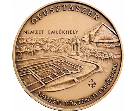 // 2000 forint, Ópusztaszer, Nemzeti Történeti Emlékpark, verdefényes, rézötvözet, Magyarország, 2022 // Ópusztaszer, A Honfoglalás történeti emlékhelye