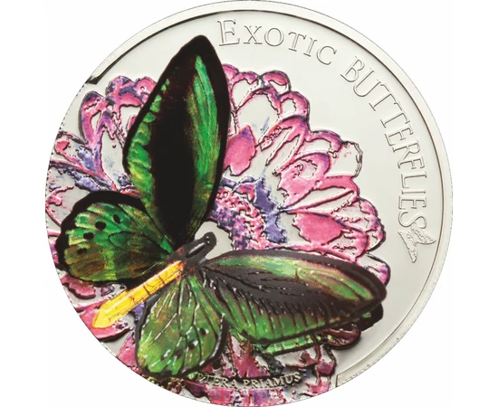 Pillangó, 5 dollár, 925-ös ezüst, Tokelau-szigetek, 2012