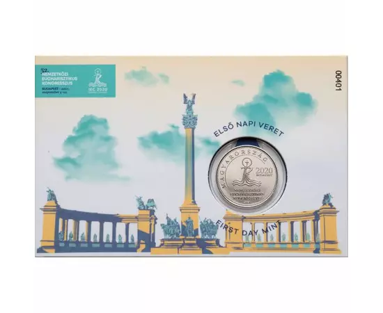 50 forint, Ferenc pápa Budapesten, verdefényes, Magyarország, 2021