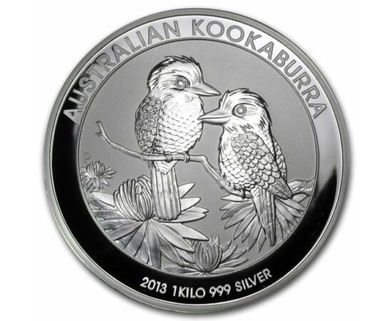 1 kilogramm színezüst, Kookaburra, 30 dollár, 2013