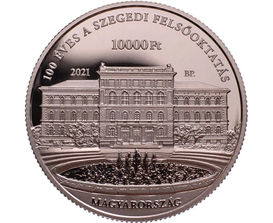 10000 forint, Szegedi Tudományegyetem, 925-ös ezüst, Magyarország, 2021
