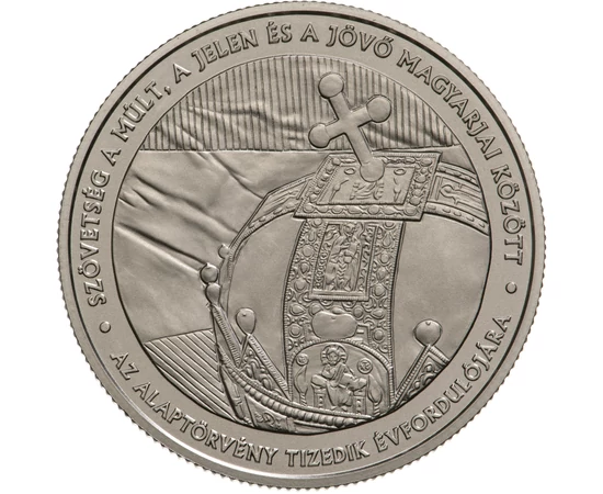 Magyarország Alaptörvénye 10 éves, 2000 Ft, réz-nikkel, 2021