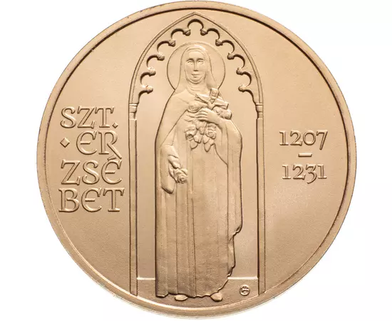 Árpád-házi Szent Erzsébet, 2000 Ft, réz-nikkel, Magyarország, 2021