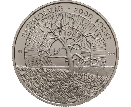 Pilinszky János, 2000 Ft, réz-nikkel, Magyarország, 2021