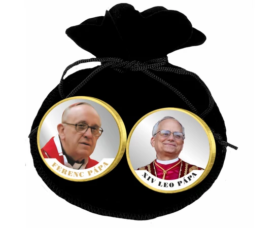 XIV. Leó pápa és Ferenc pápa, szett