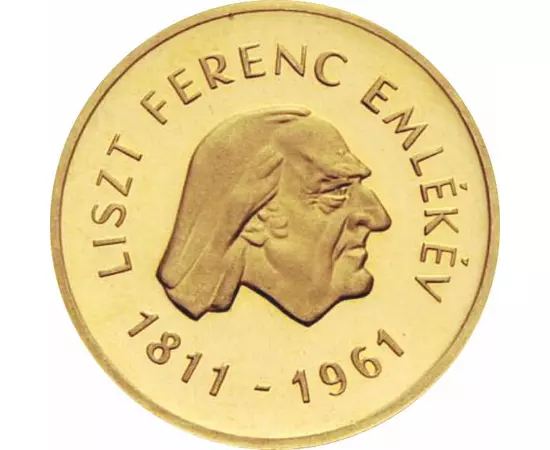 Liszt Ferenc - 100 forint arany emlékpénz