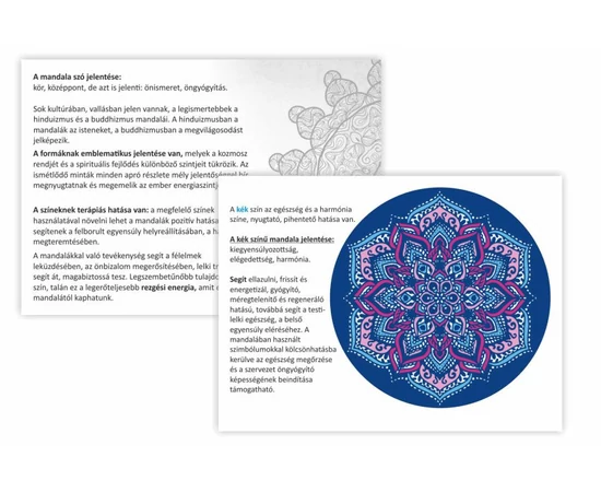 Mandala bemutató kártya